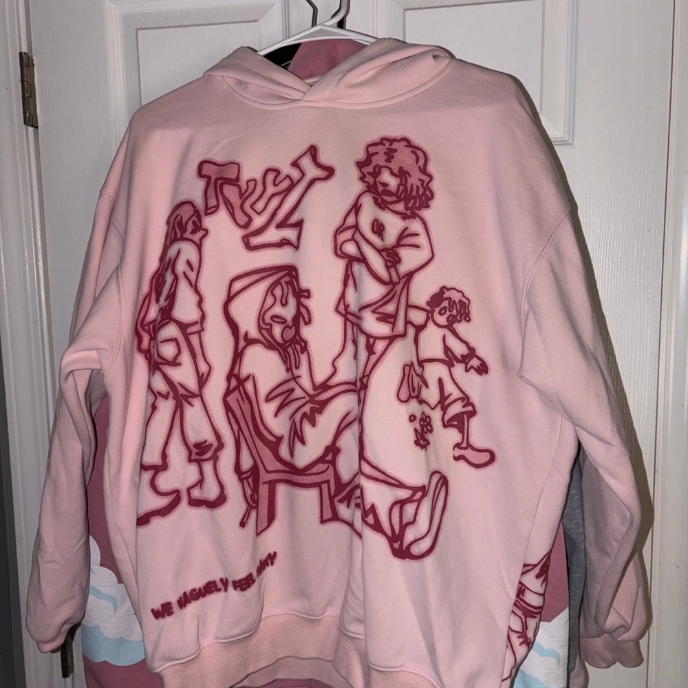 Women's Pink Graphic Hoodie